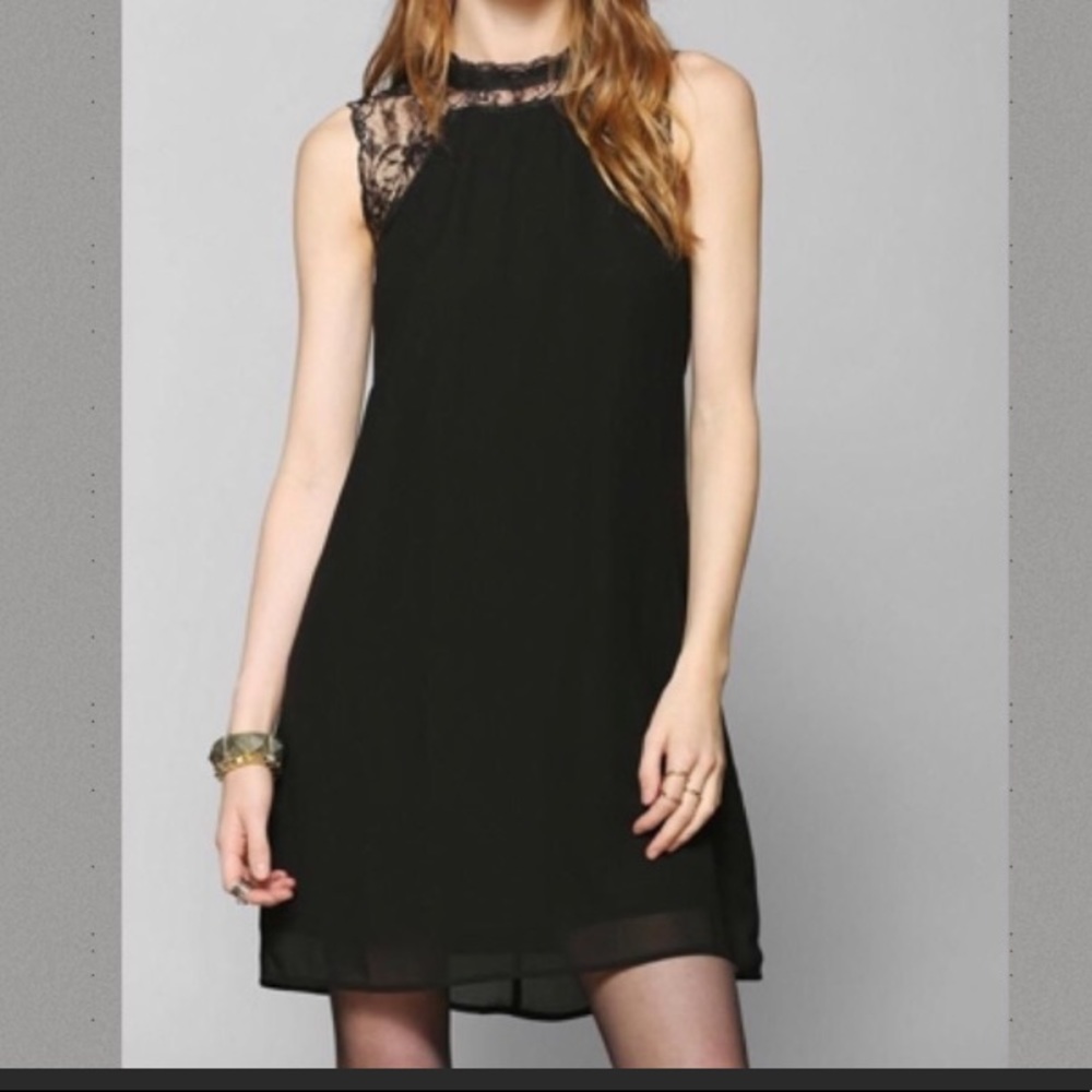 UO Pins and Needles Lace Chiffon Dress